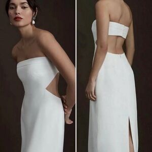 Sachin + Babi White Backless Dress